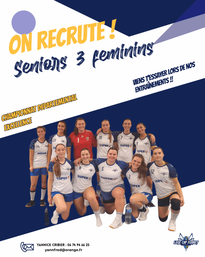 recrutement équipe départementale sénior fille
